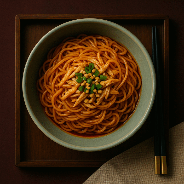 椒麻雞絲乾拌麵